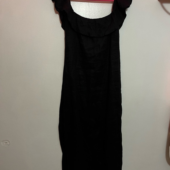Reformation Amethyst Linen Dress in Black Size Small - Picture 8 of 10